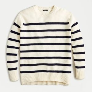 CREWNECK MERINO-WOOL BOYFRIEND SWEATER